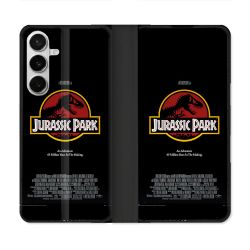 Housse cuir portefeuille Pour Samsung Galaxy S26 Jurassic Park Affiche