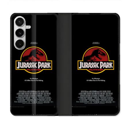 Housse cuir portefeuille Pour Samsung Galaxy S26 Jurassic Park Affiche
