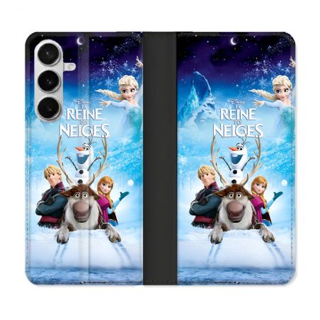 Housse cuir portefeuille Pour Samsung Galaxy S26 La Reine Des Neiges