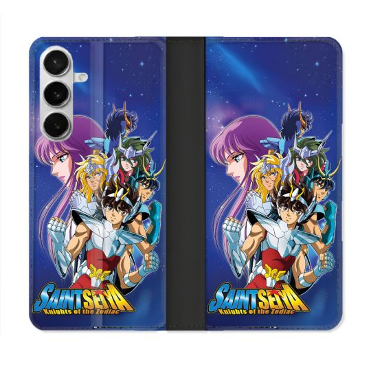 Housse cuir portefeuille Pour Samsung Galaxy S26 Les Chevaliers Du Zodiaque