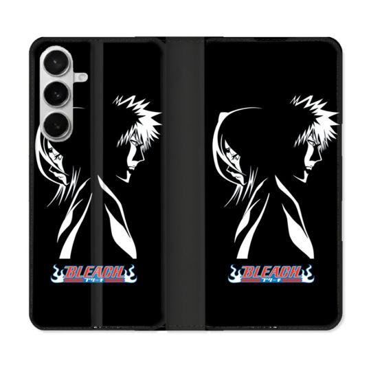 Housse cuir portefeuille Pour Samsung Galaxy S26 Manga Bleach Duo