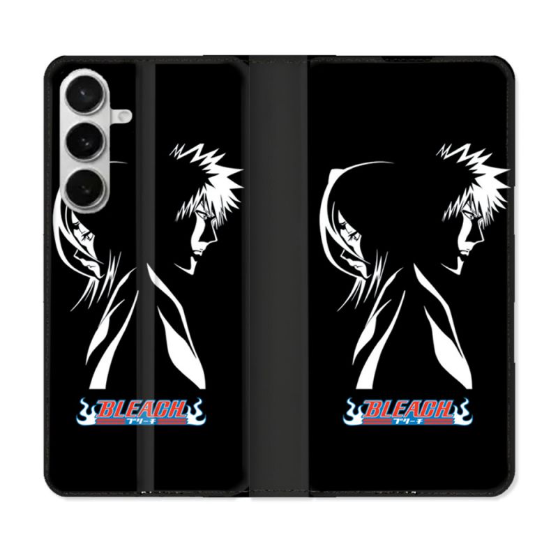 Housse cuir portefeuille Pour Samsung Galaxy S26 Manga Bleach Duo