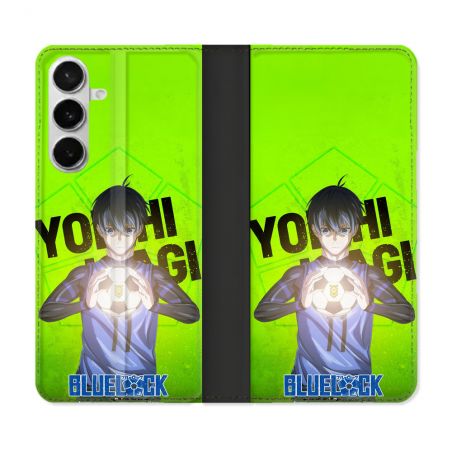 Housse cuir portefeuille Pour Samsung Galaxy S26 Manga Blue Lock Yoichi Isagi