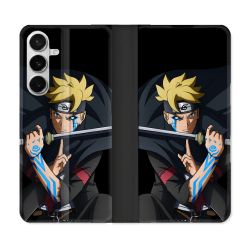 Housse cuir portefeuille Pour Samsung Galaxy S26 Manga Boruto Tatouage