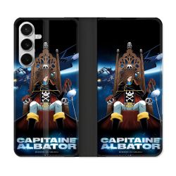 Housse cuir portefeuille Pour Samsung Galaxy S26 Manga Capitaine Albator