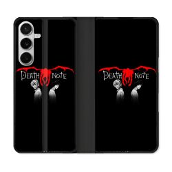 Housse cuir portefeuille Pour Samsung Galaxy S26 Manga Death Note Noir