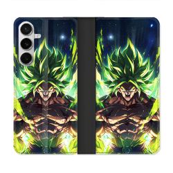 Housse cuir portefeuille Pour Samsung Galaxy S26 Manga Dragon Ball Broly