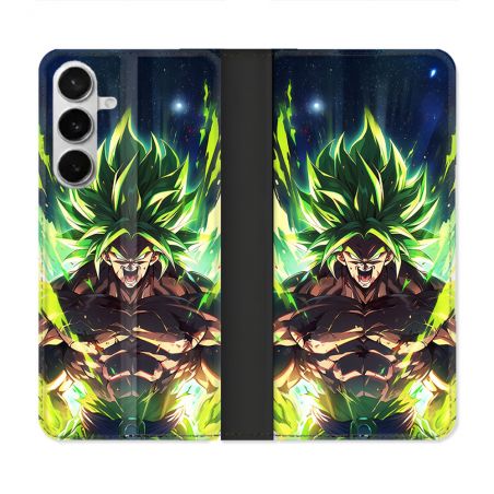 Housse cuir portefeuille Pour Samsung Galaxy S26 Manga Dragon Ball Broly