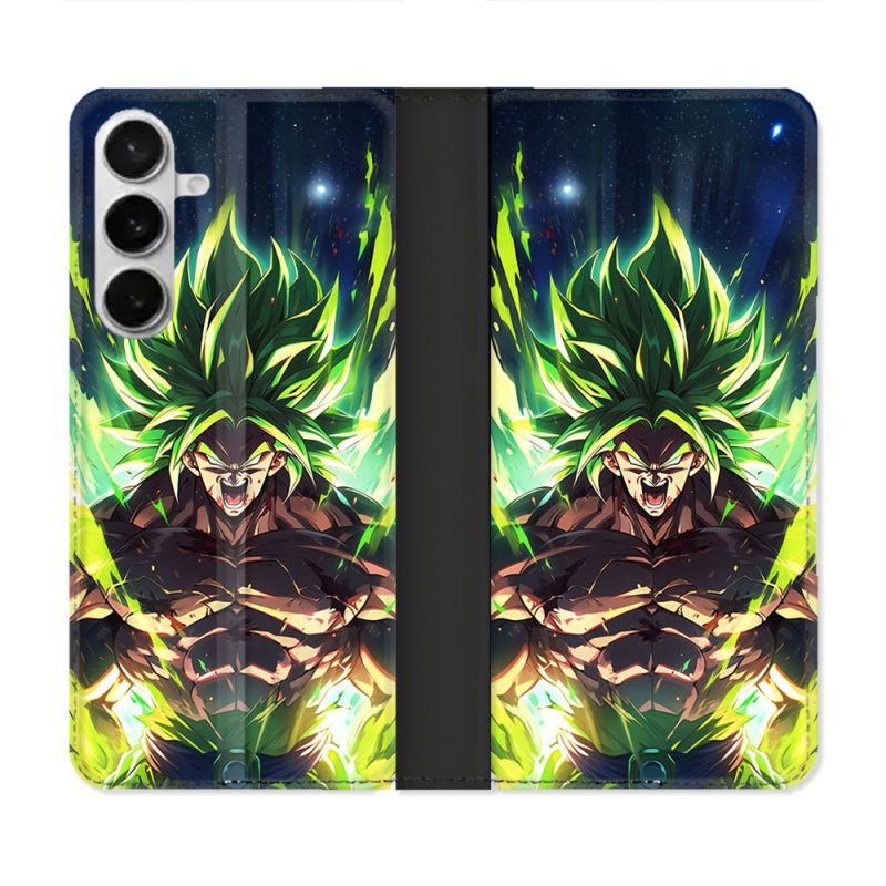 Housse cuir portefeuille Pour Samsung Galaxy S26 Manga Dragon Ball Broly