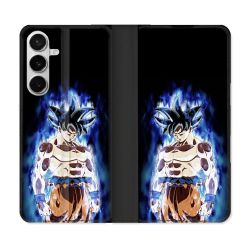 Housse cuir portefeuille Pour Samsung Galaxy S26 Manga Dragon Ball Sangoku Noir