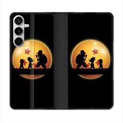 Housse cuir portefeuille Pour Samsung Galaxy S26 Manga Dragon Ball Vintage