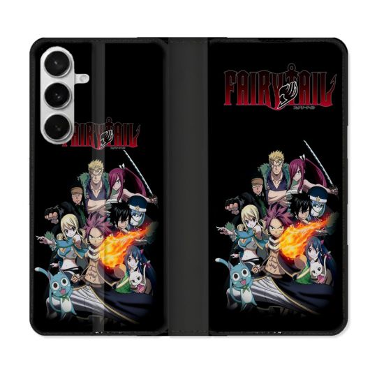 Housse cuir portefeuille Pour Samsung Galaxy S26 Manga Fairy Tail Logo Team