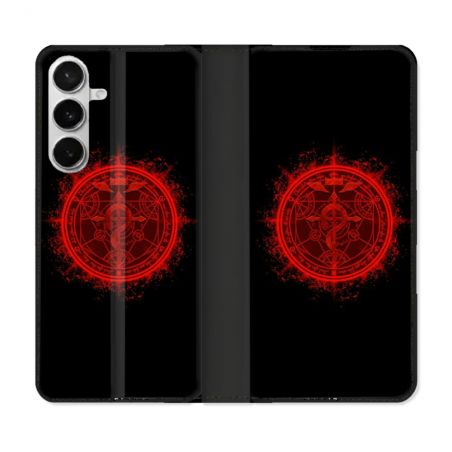 Housse cuir portefeuille Pour Samsung Galaxy S26 Manga Fullmetal Alchemist Logo