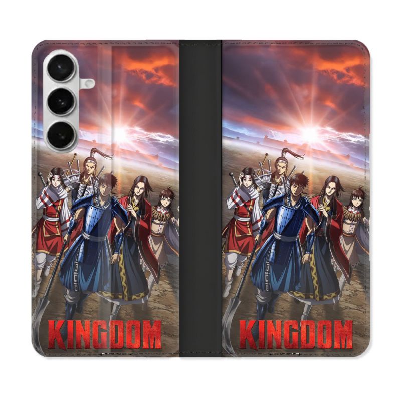 Housse cuir portefeuille Pour Samsung Galaxy S26 Manga Kingdom Affiche