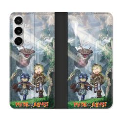 Housse cuir portefeuille Pour Samsung Galaxy S26 Manga Made In Abyss Affiche