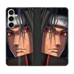 Housse cuir portefeuille Pour Samsung Galaxy S26 Manga Naruto Itachi Visage