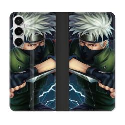 Housse cuir portefeuille Pour Samsung Galaxy S26 Manga Naruto Kakashi