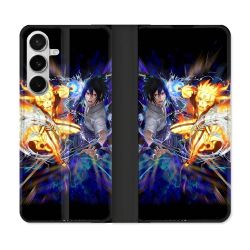 Housse cuir portefeuille Pour Samsung Galaxy S26 Manga Naruto VS