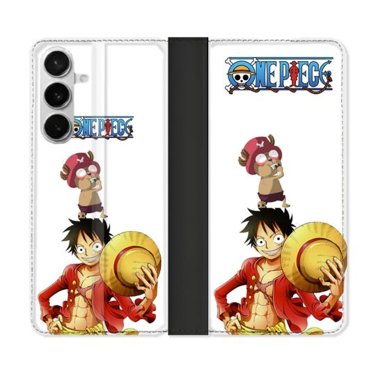 Housse cuir portefeuille Pour Samsung Galaxy S26 Manga One Piece Chopper