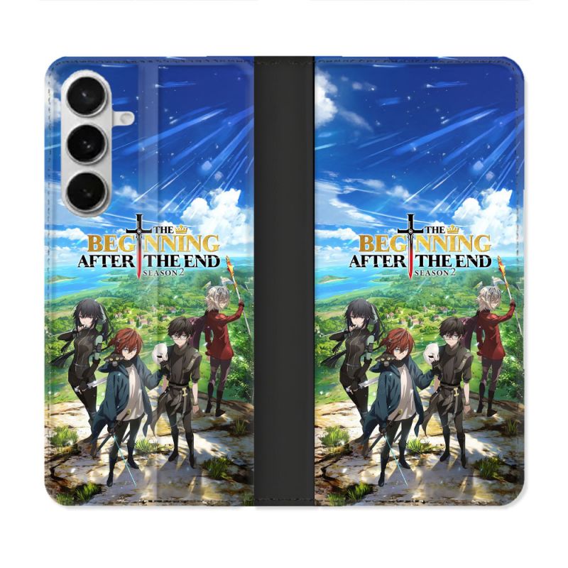 Housse cuir portefeuille Pour Samsung Galaxy S26 Manga The Beginning After The End Affiche