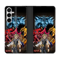 Housse cuir portefeuille Pour Samsung Galaxy S26 Manga Yu Gi Oh