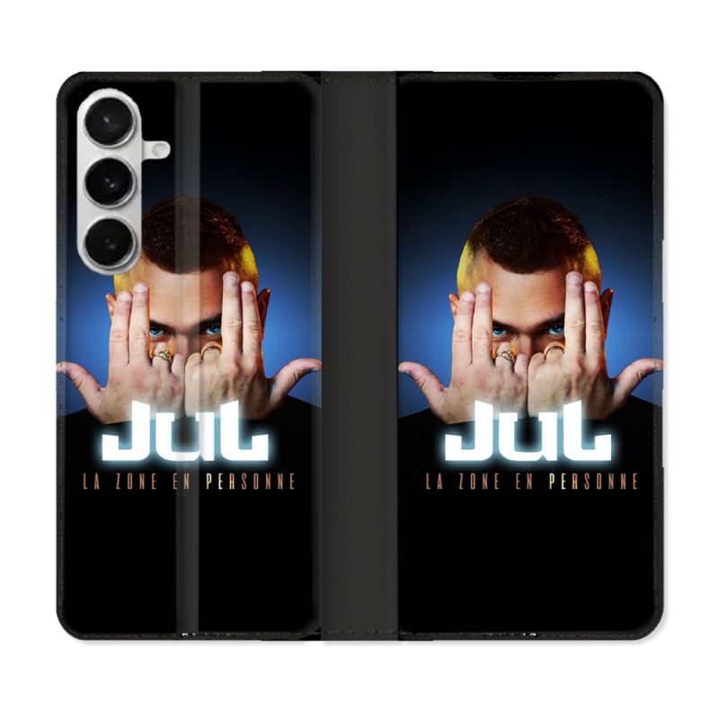 Housse cuir portefeuille Pour Samsung Galaxy S26 Musique Jul Signe