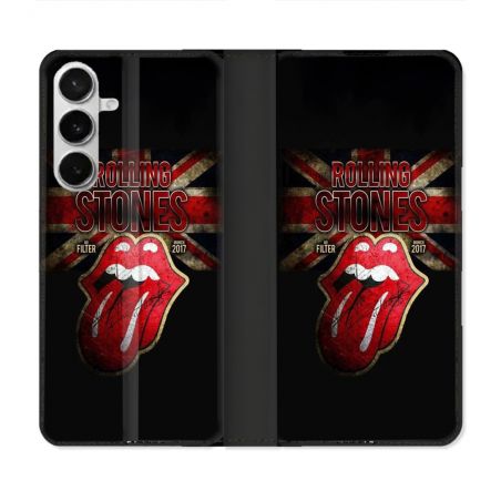 Housse cuir portefeuille Pour Samsung Galaxy S26 Musique Rolling Stones