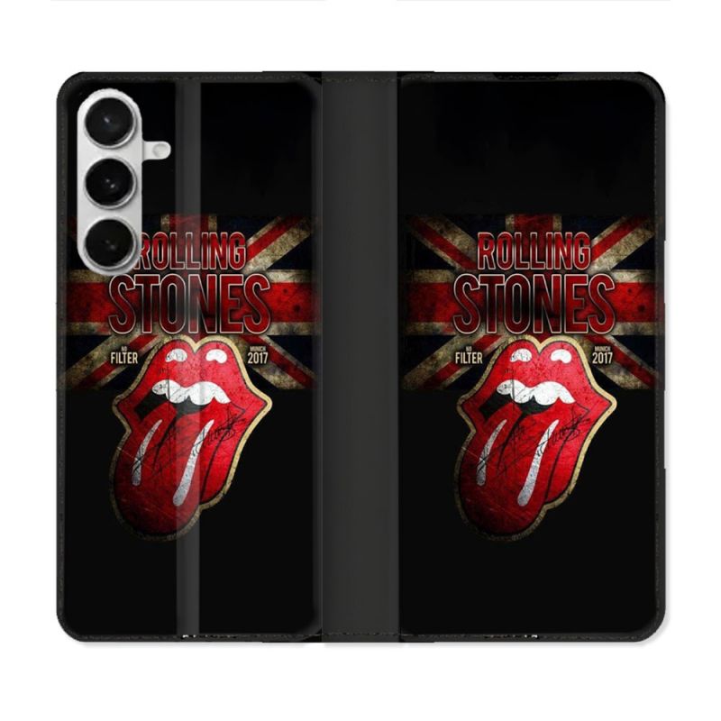 Housse cuir portefeuille Pour Samsung Galaxy S26 Musique Rolling Stones