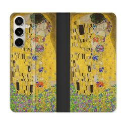 Housse cuir portefeuille Pour Samsung Galaxy S26 Peinture Le Baiser