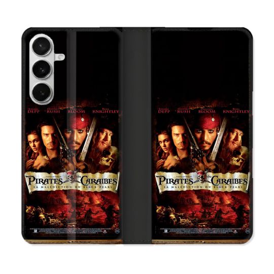 Housse cuir portefeuille Pour Samsung Galaxy S26 Pirate Des Caraibes