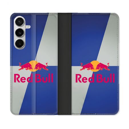 Housse cuir portefeuille Pour Samsung Galaxy S26 Red Bull Classique