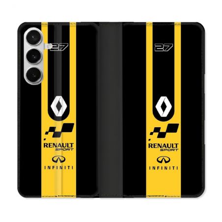 Housse cuir portefeuille Pour Samsung Galaxy S26 Renault