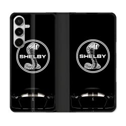 Housse cuir portefeuille Pour Samsung Galaxy S26 Shelby