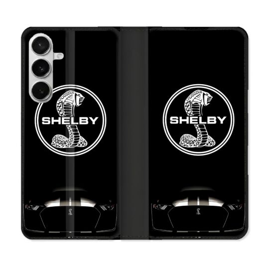 Housse cuir portefeuille Pour Samsung Galaxy S26 Shelby