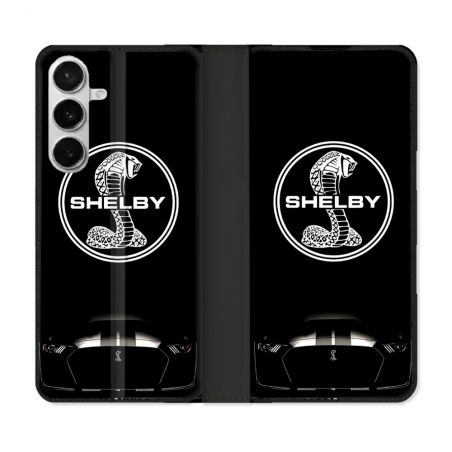 Housse cuir portefeuille Pour Samsung Galaxy S26 Shelby