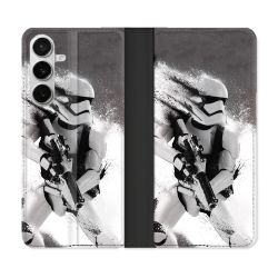 Housse cuir portefeuille Pour Samsung Galaxy S26 Star Wars - Trooper