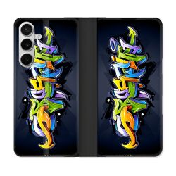Housse cuir portefeuille Pour Samsung Galaxy S26 Street Art Graffiti