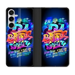 Housse cuir portefeuille Pour Samsung Galaxy S26 Street Art Rap
