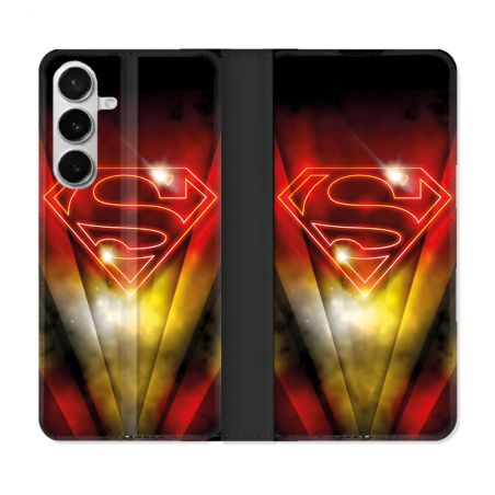 Housse cuir portefeuille Pour Samsung Galaxy S26 Superman Logo