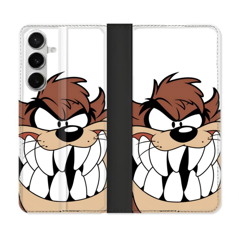 Housse cuir portefeuille Pour Samsung Galaxy S26 Taz