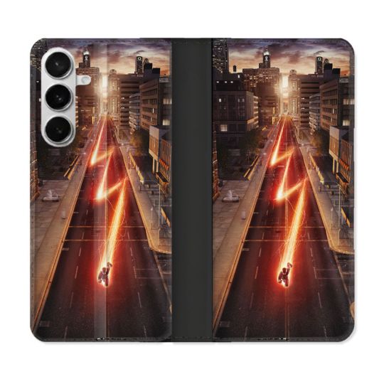 Housse cuir portefeuille Pour Samsung Galaxy S26 The Flash City