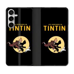 Housse cuir portefeuille Pour Samsung Galaxy S26 Tintin Classique