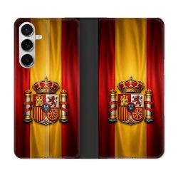 Housse cuir portefeuille Pour Samsung Galaxy S26 Voyage Drapeau Espagne