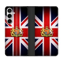 Housse cuir portefeuille Pour Samsung Galaxy S26 Voyage Drapeau Grande Bretagne UK