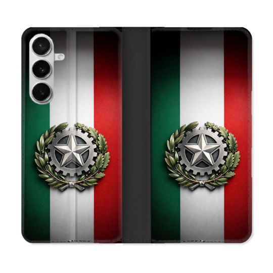 Housse cuir portefeuille Pour Samsung Galaxy S26 Voyage Drapeau Italie