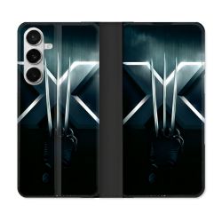 Housse cuir portefeuille Pour Samsung Galaxy S26 Xmen
