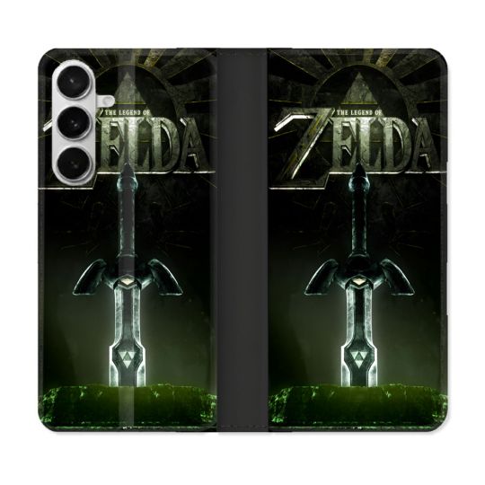 Housse cuir portefeuille Pour Samsung Galaxy S26 Zelda