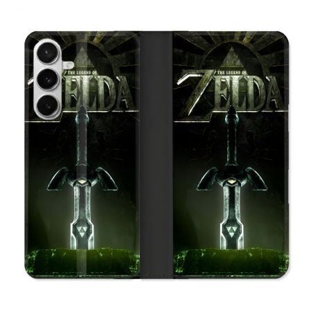 Housse cuir portefeuille Pour Samsung Galaxy S26 Zelda