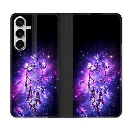 Housse cuir portefeuille Pour Samsung Galaxy S26 Zen Attrape Reve Papillon 2026