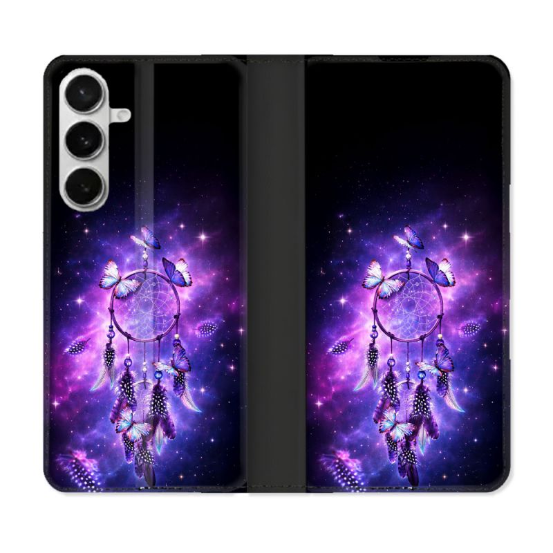 Housse cuir portefeuille Pour Samsung Galaxy S26 Zen Attrape Reve Papillon 2026